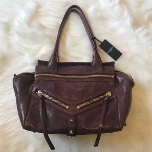Brand New Botkier Leather Trigger Purple Purse Bag